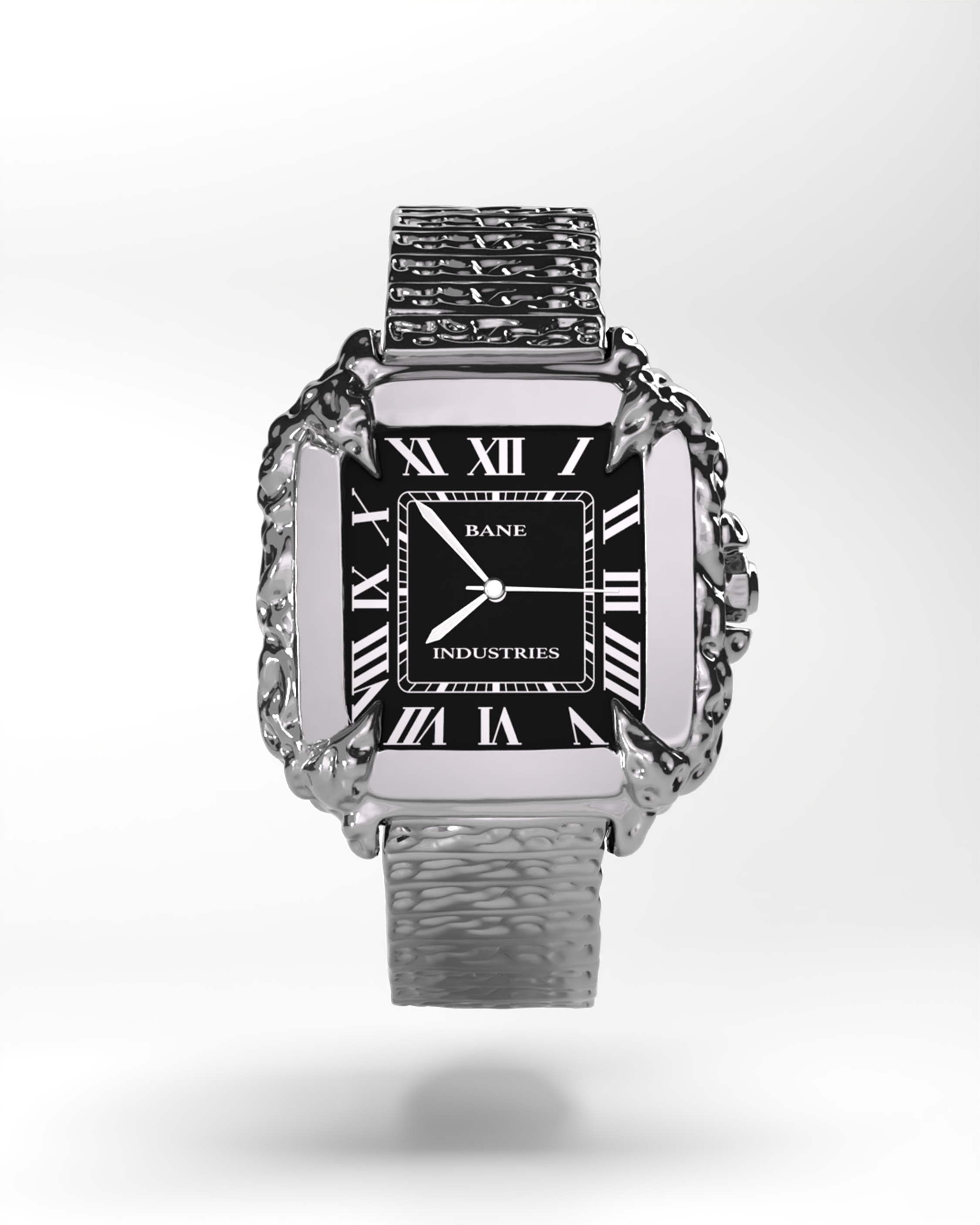 Black & Chrome Viper Watch – Bane Industries