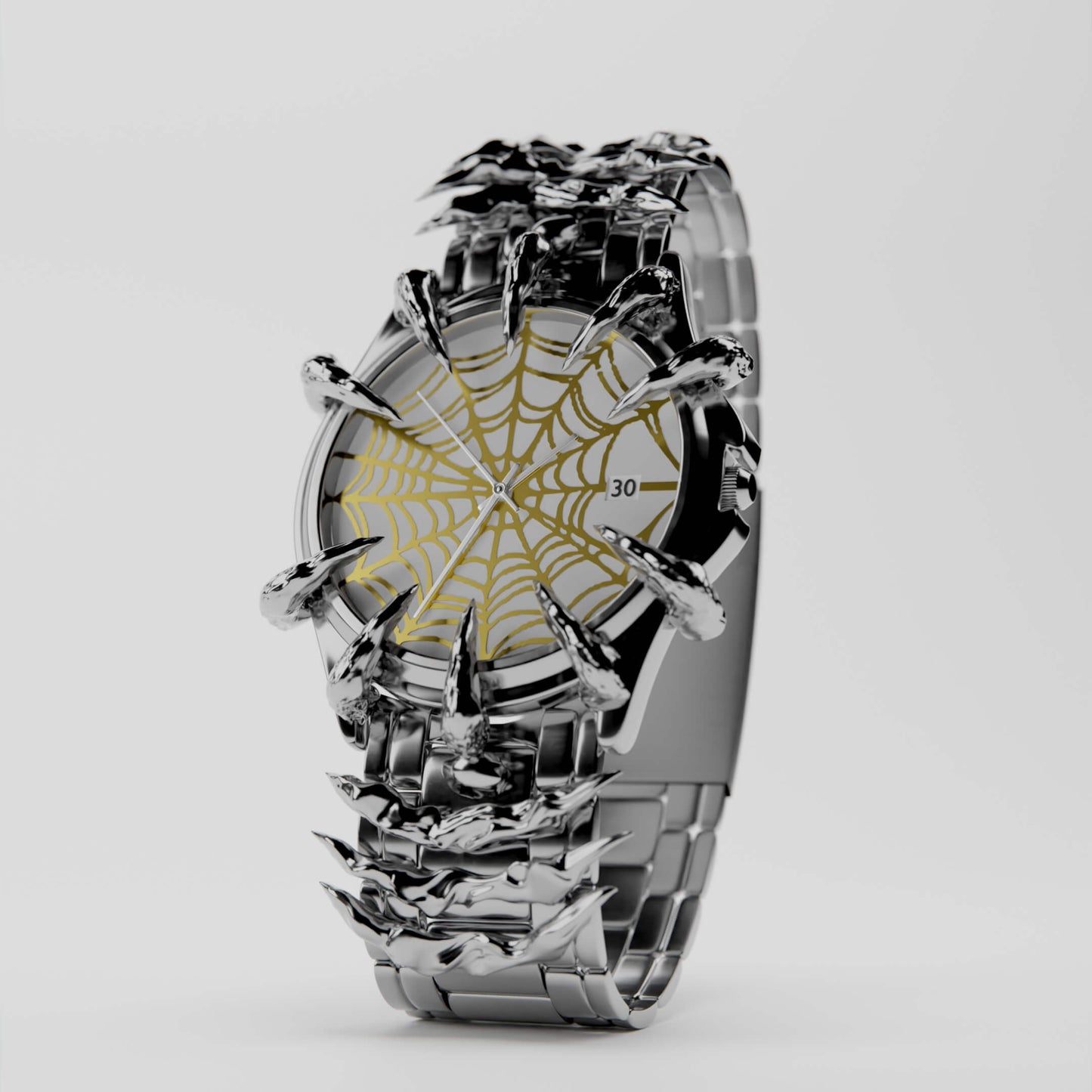 White Gold Spider Watch (Pre-Made)