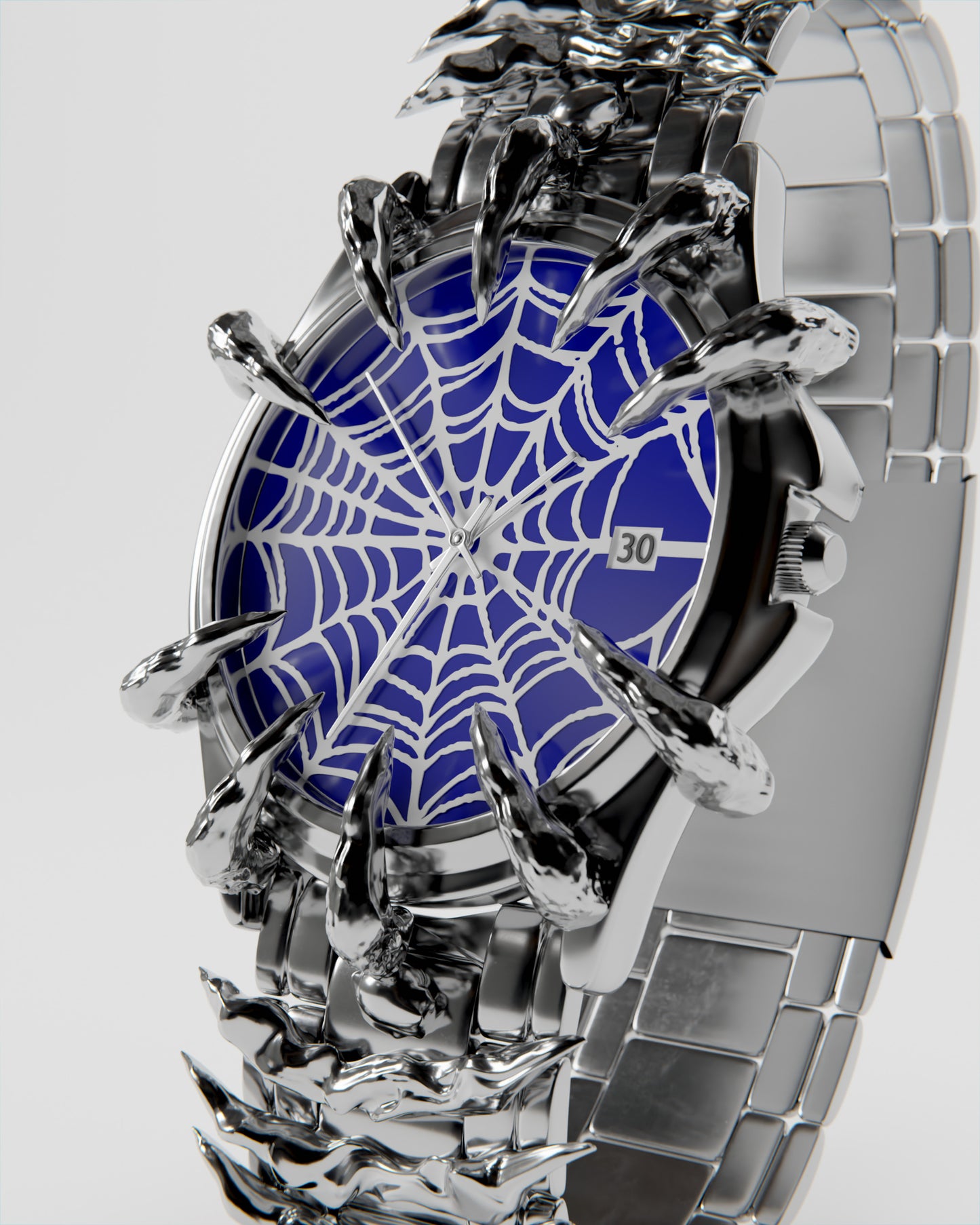 Blue Spider Watch (Pre-Made)