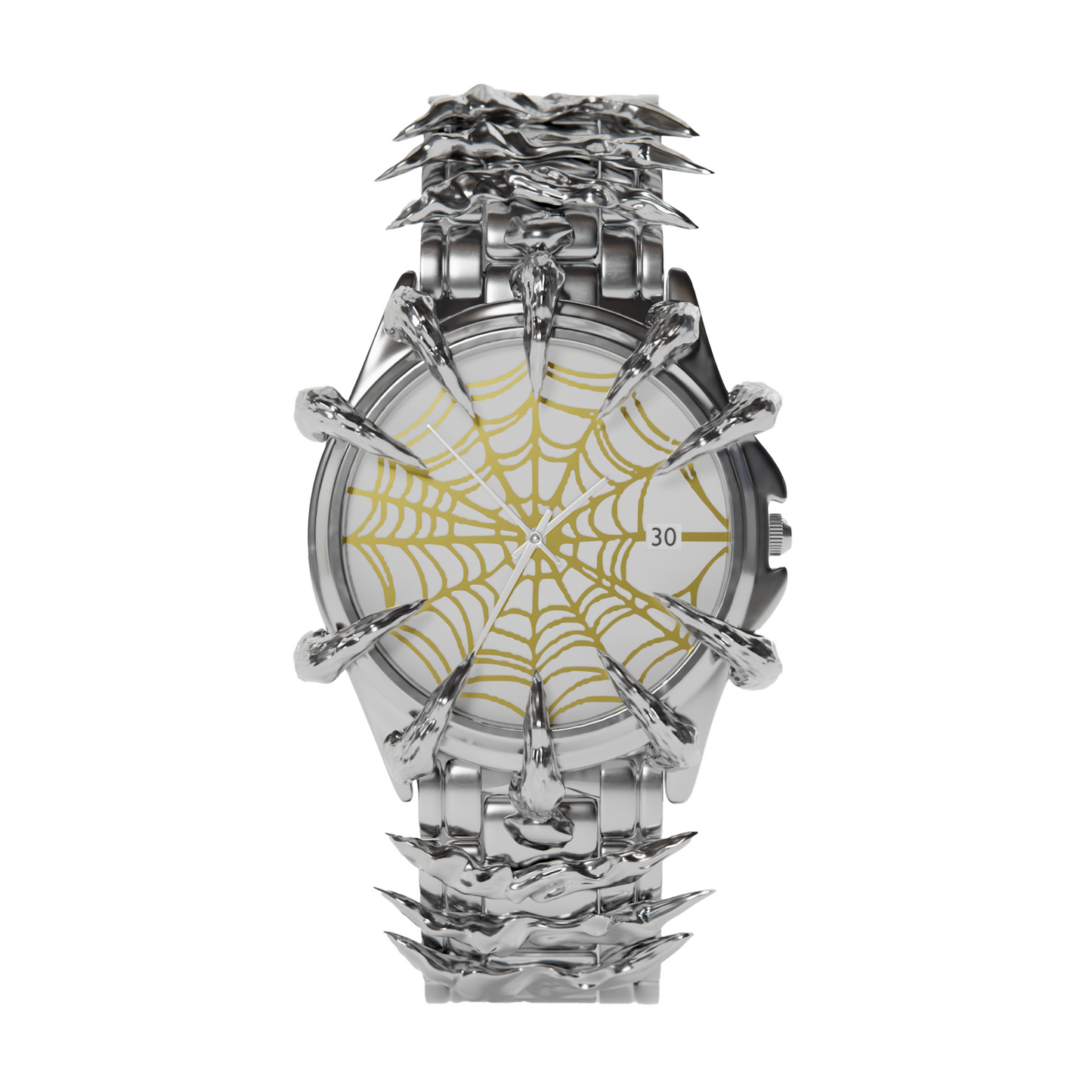 White Gold Spider Watch (Pre-Made)