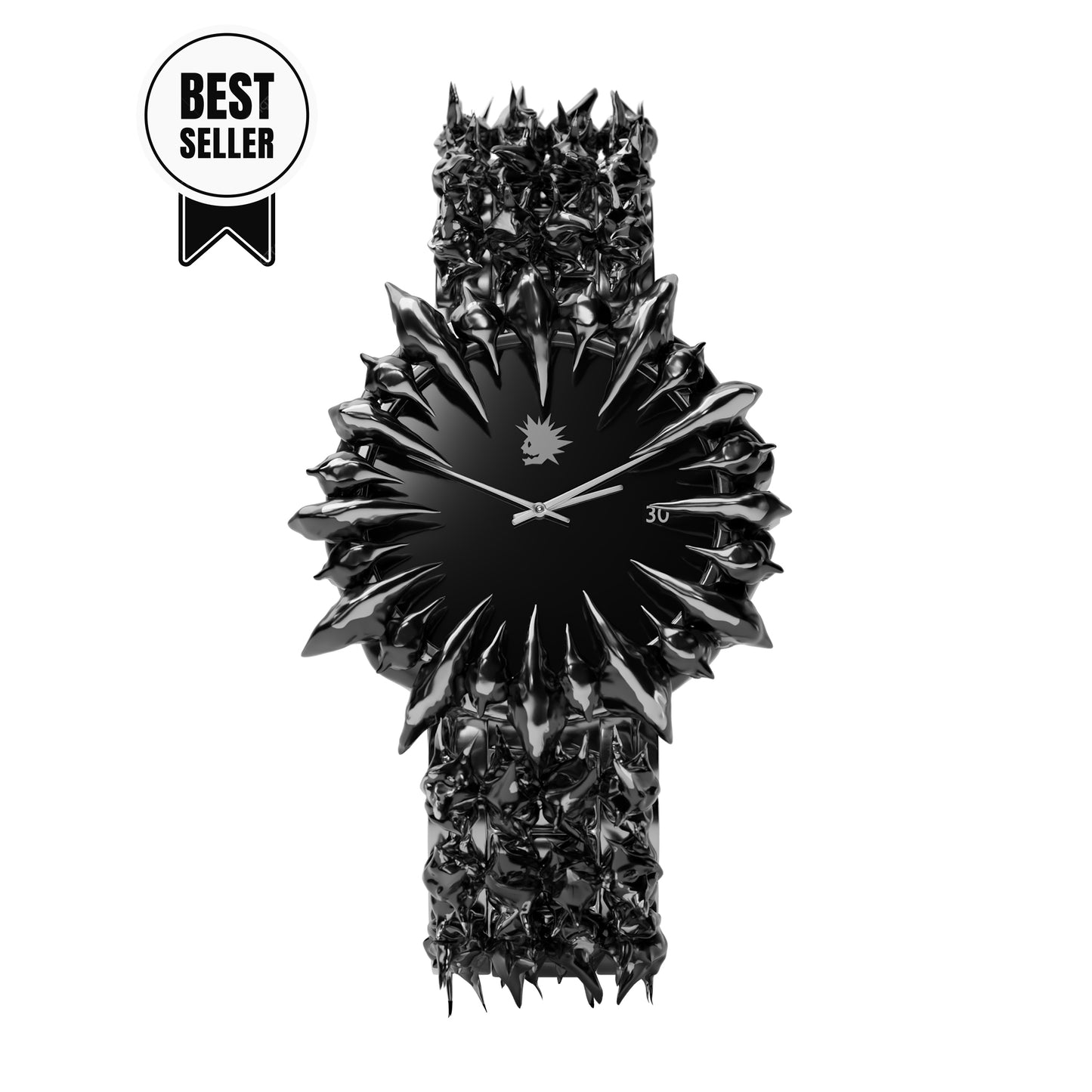 Silver Ice Spiked Watch