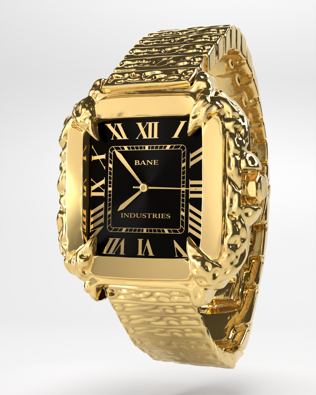 Black & Gold Viper Watch