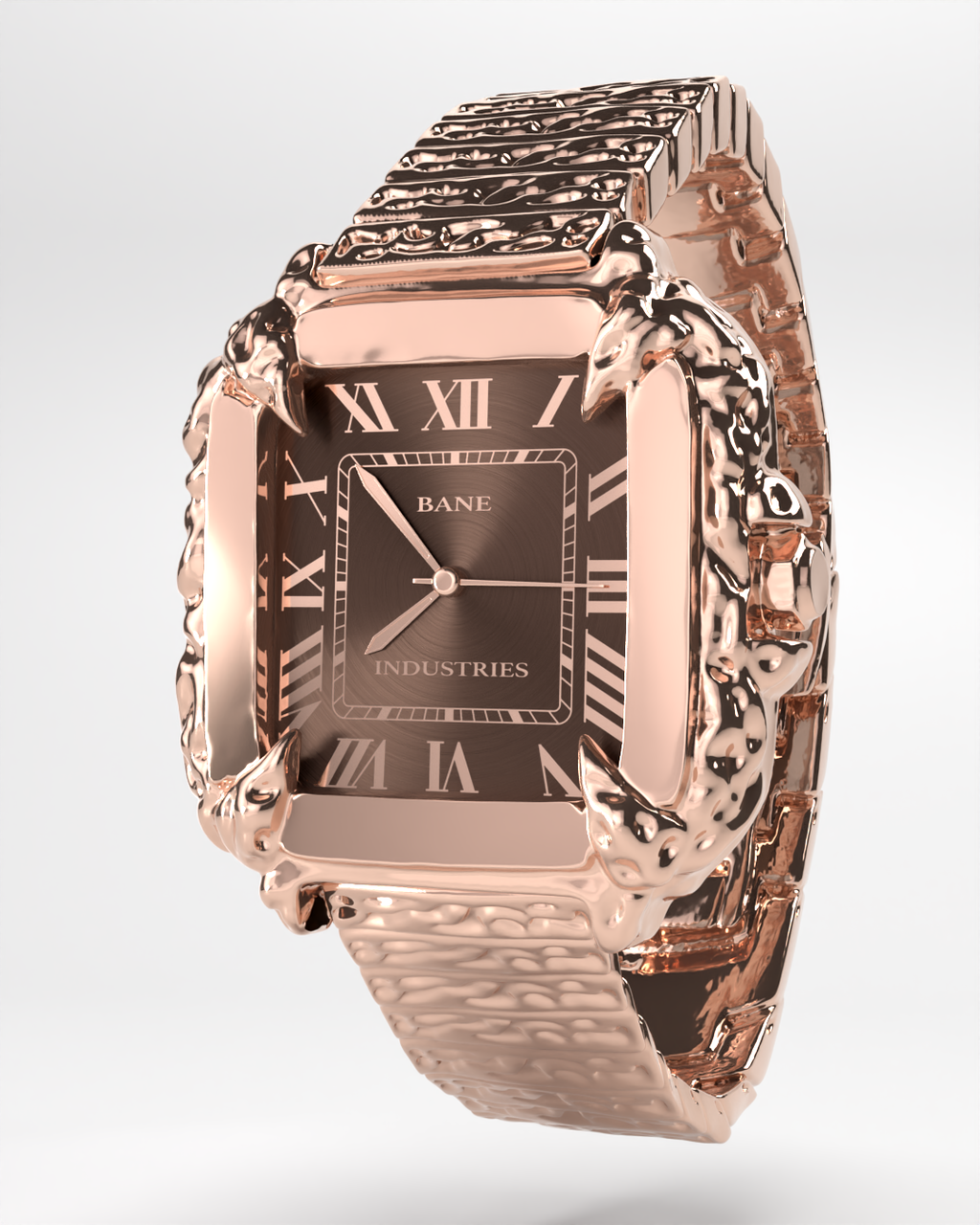 Chocolate Rose Gold Viper Watch