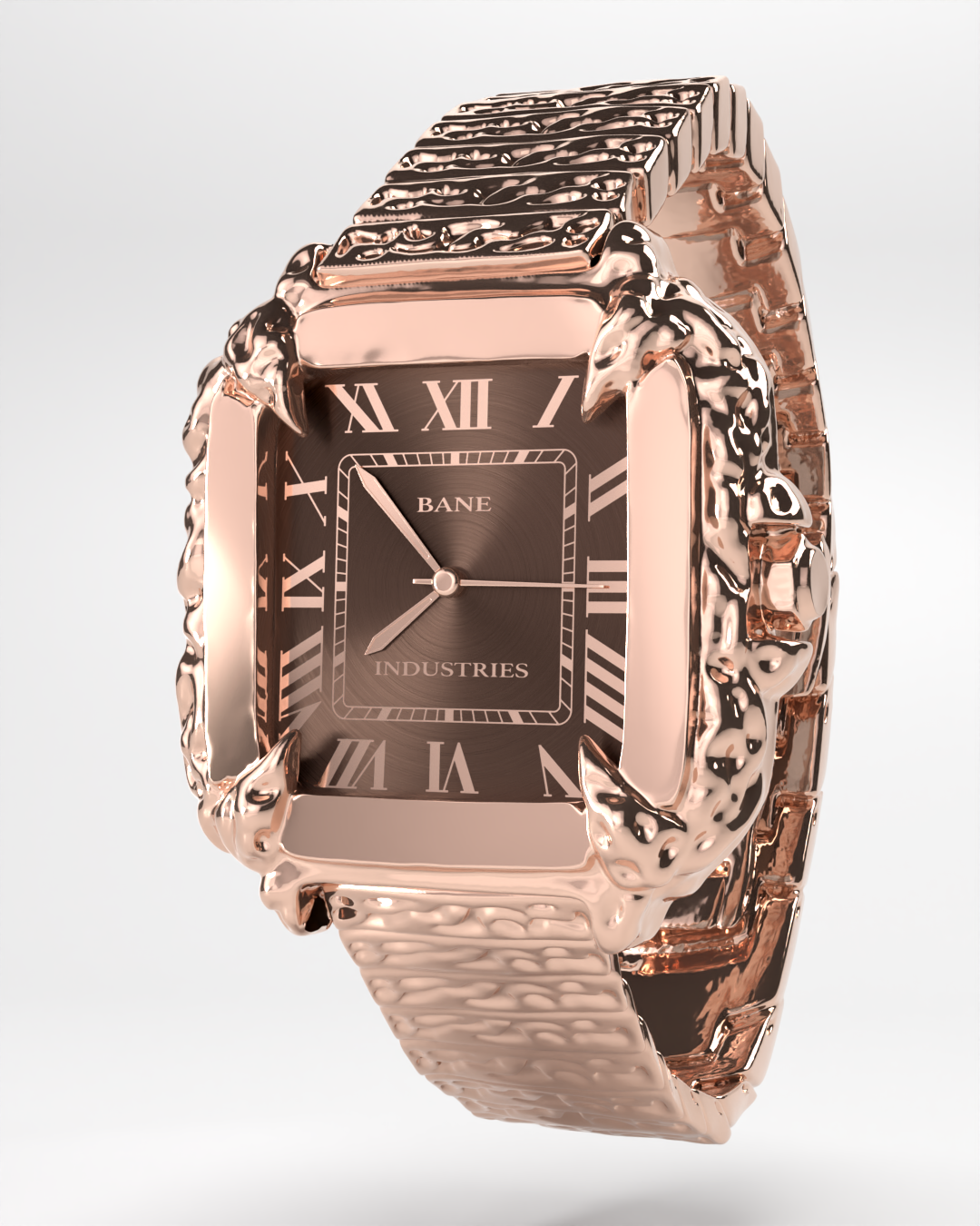 Chocolate Rose Gold Viper Watch