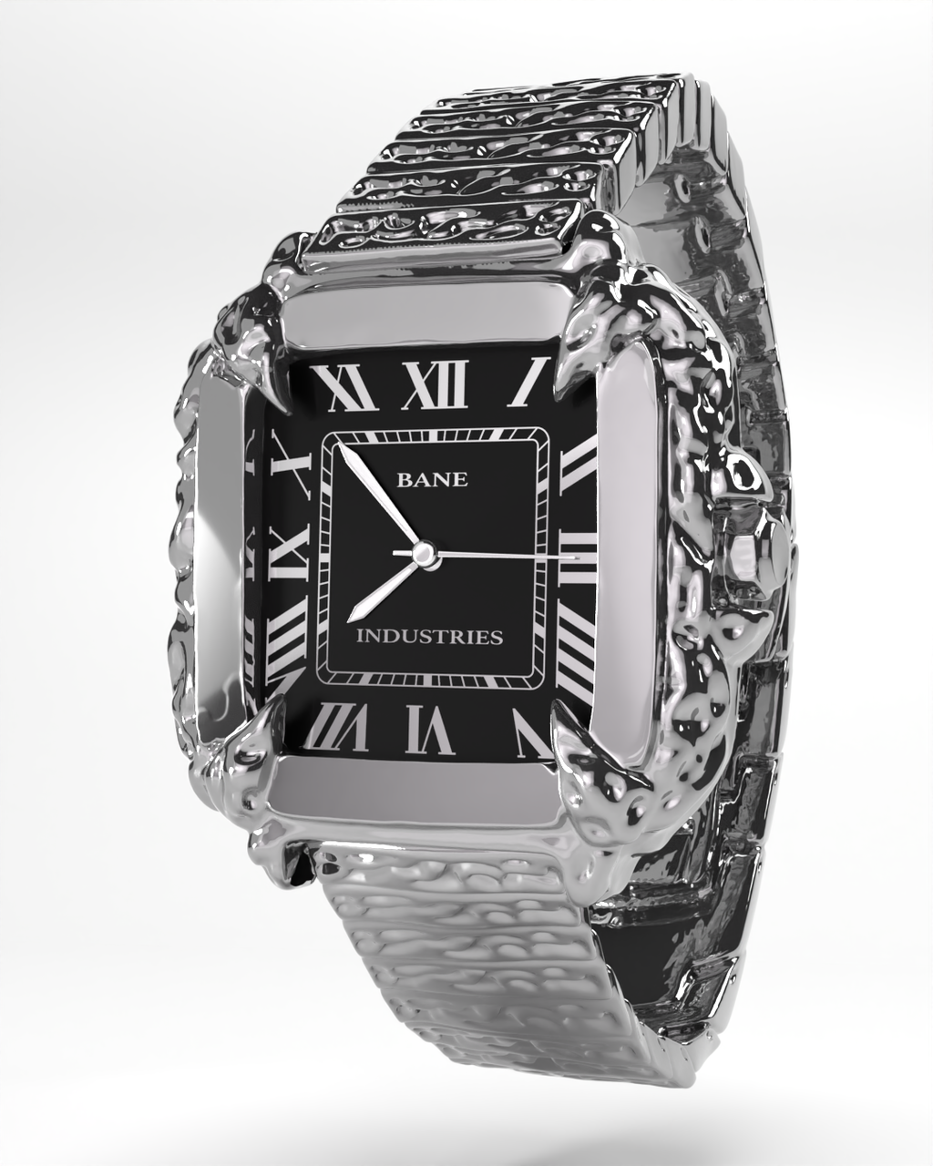 Black & Chrome Viper Watch