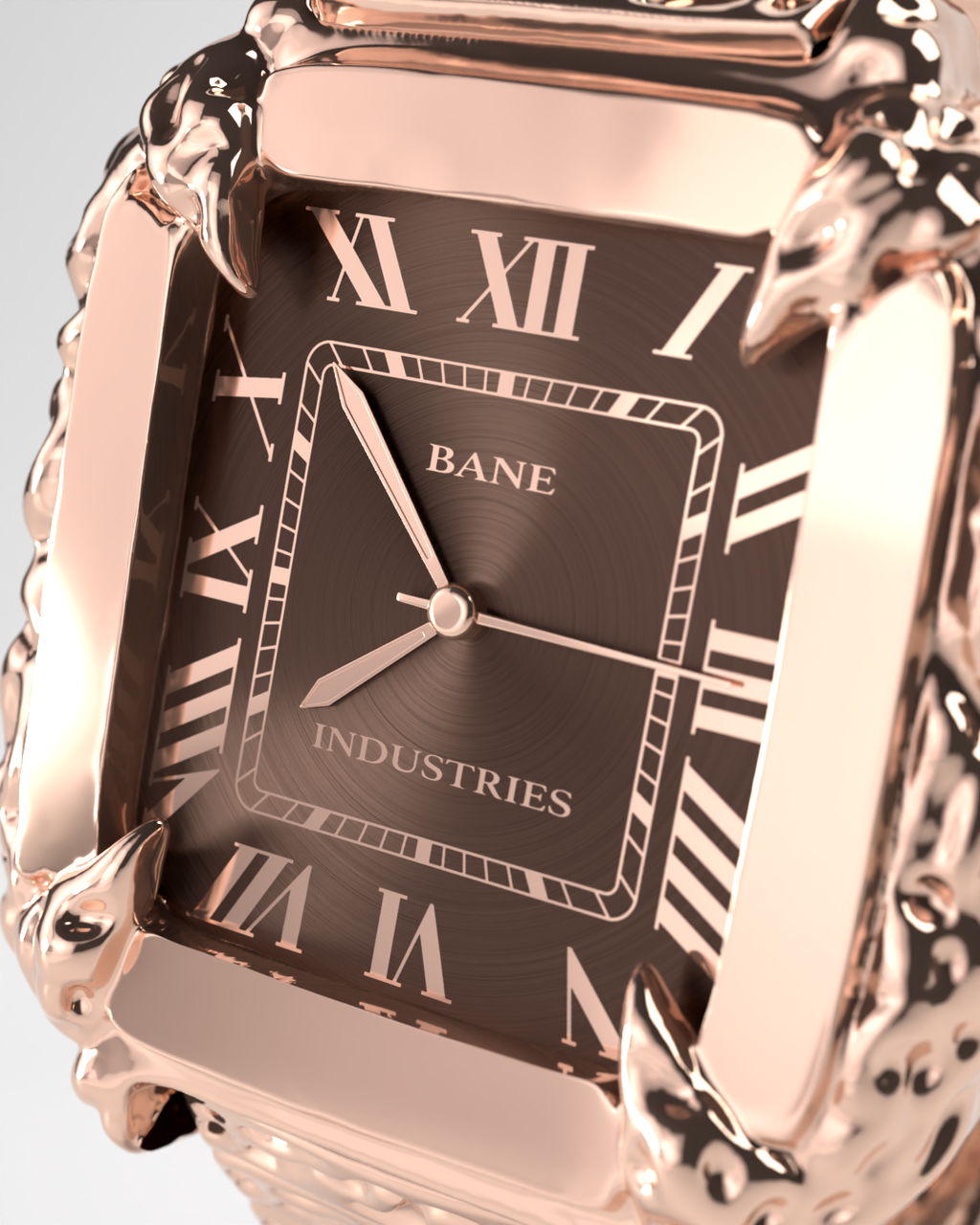 Chocolate Rose Gold Viper Watch