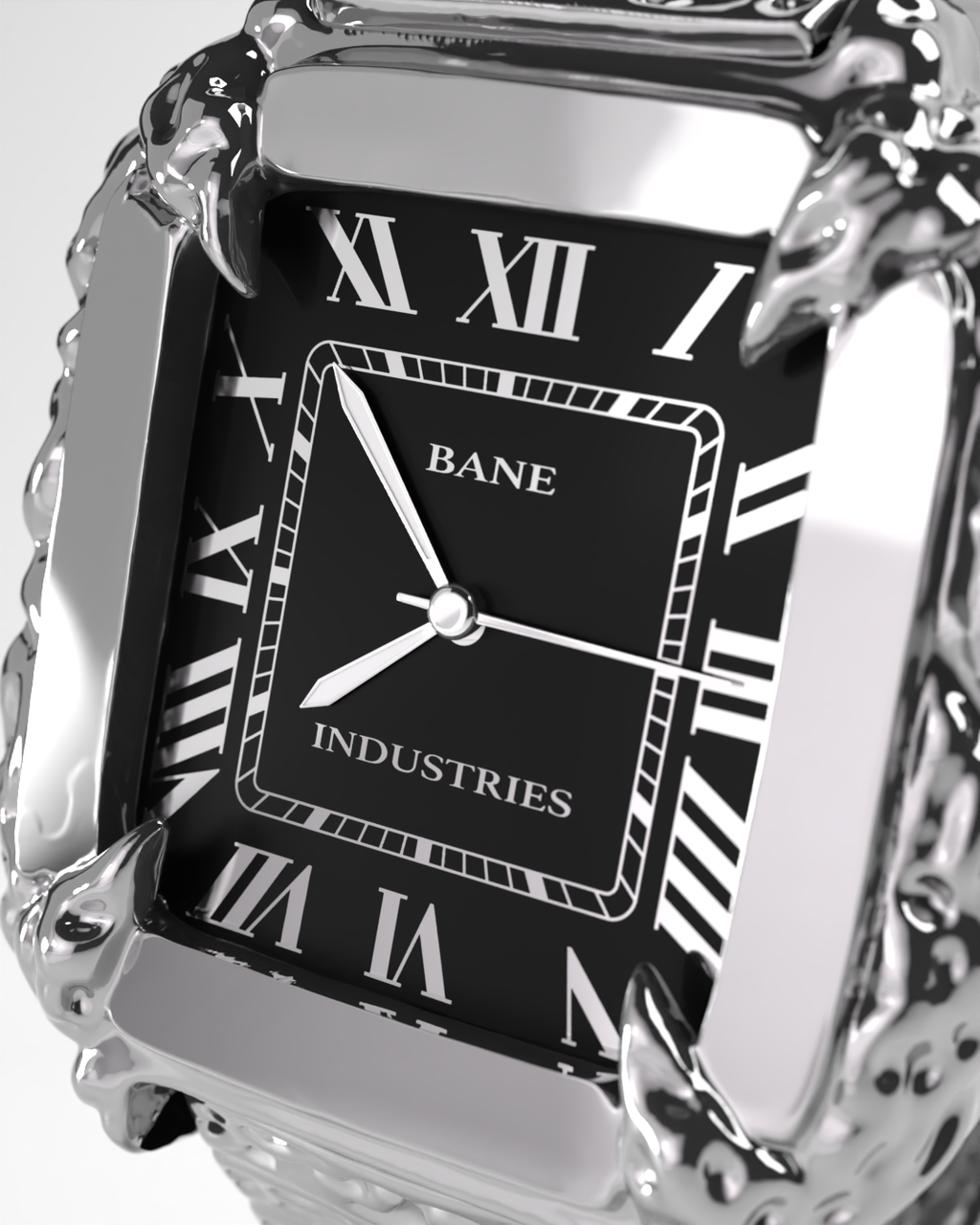 Black & Chrome Viper Watch