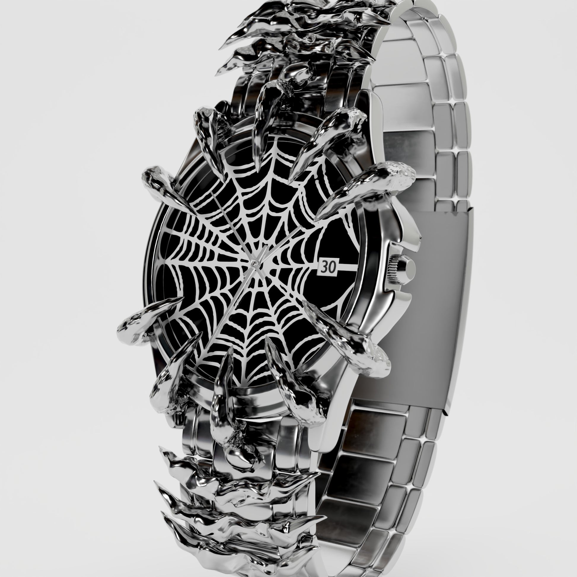 Frozen Blue Spiked Watch (Pre-Made)