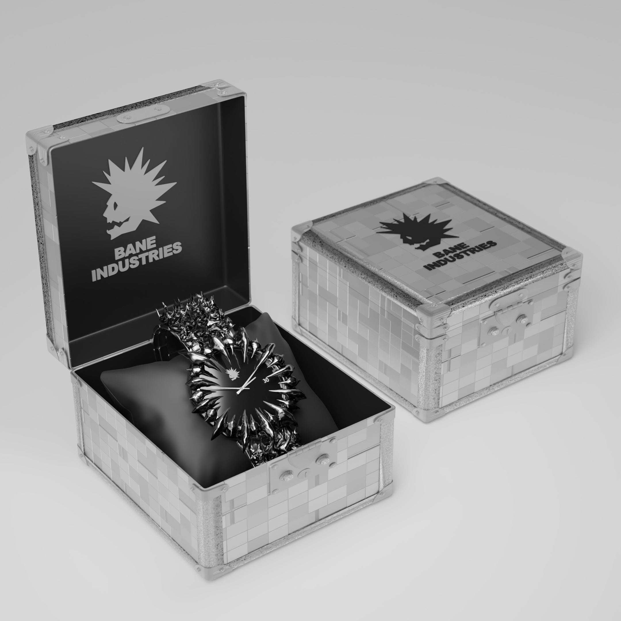 Black Venom Spiked Watch