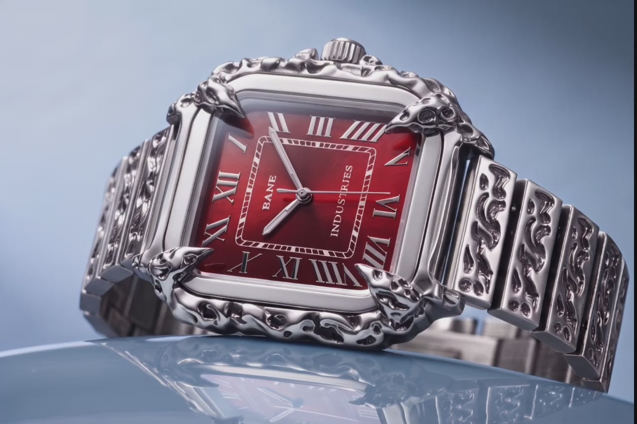 Silver Ice Spiked Watch – Bane Industries