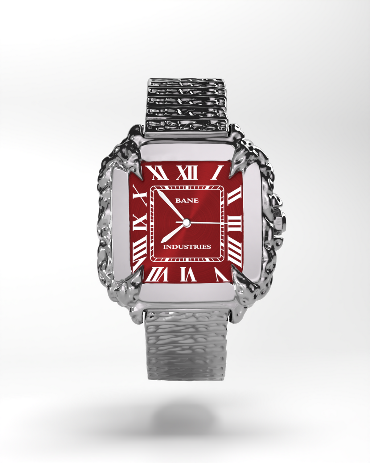 Silver Ice Spiked Watch – Bane Industries